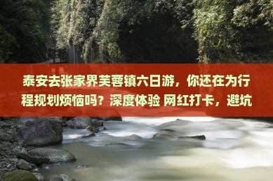 泰安去张家界芙蓉镇六日游