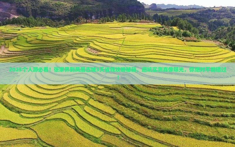 张家界到张家界凤凰古城个人游