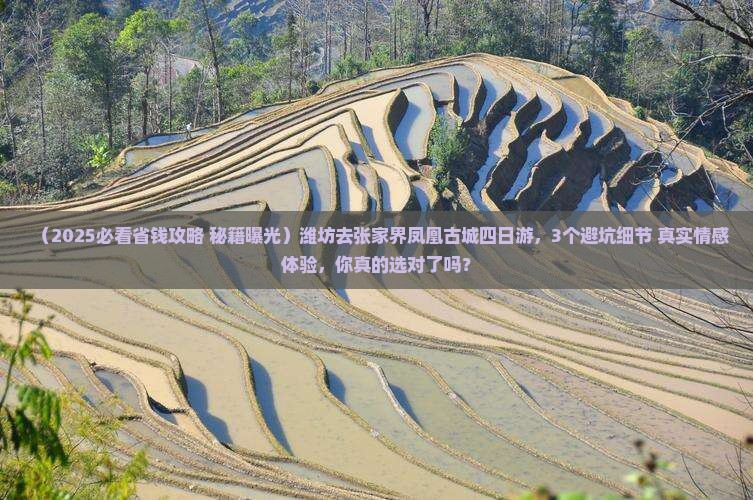 潍坊去张家界凤凰古城四日游