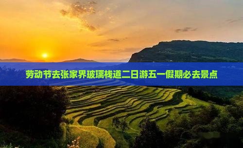 劳动节去张家界玻璃栈道二日游