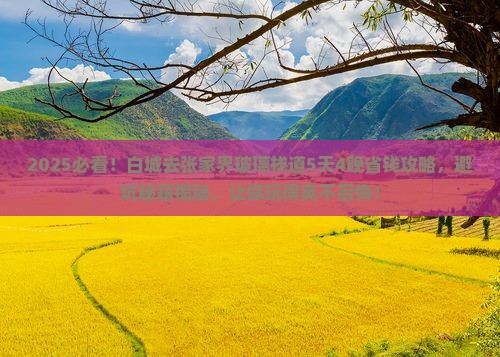 白城到张家界玻璃栈道旅行社 白城到张家界玻璃栈道旅行社