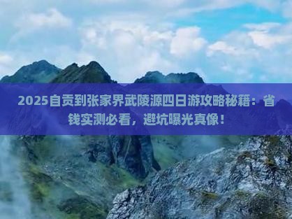 自贡到张家界武陵源四日游