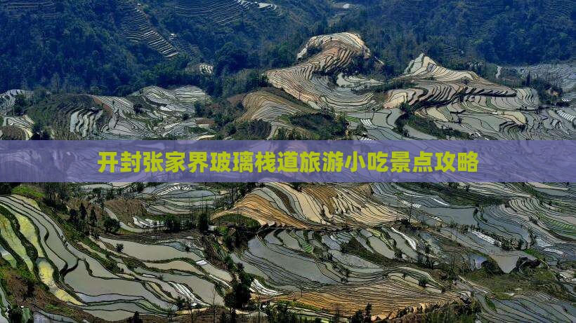 开封到张家界玻璃栈道旅游小吃