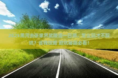 黑河去张家界武陵源一日