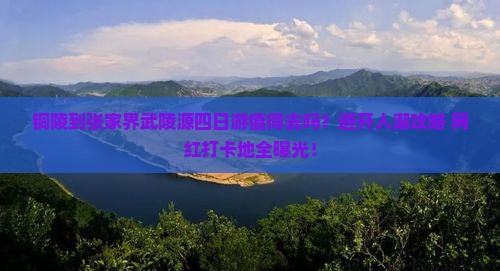 铜陵到张家界武陵源四日游