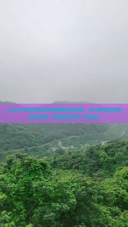 中秋节去张家界玻璃栈道自由团