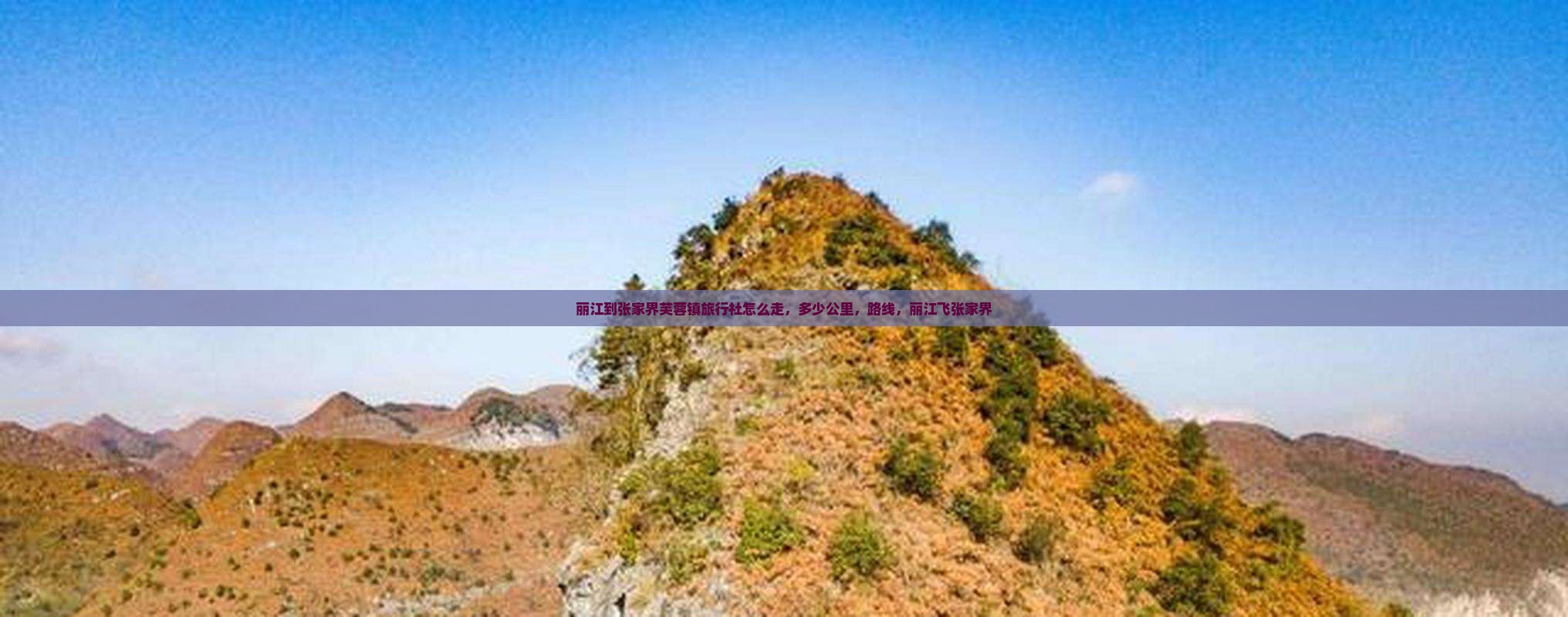 丽江到张家界芙蓉镇旅行社