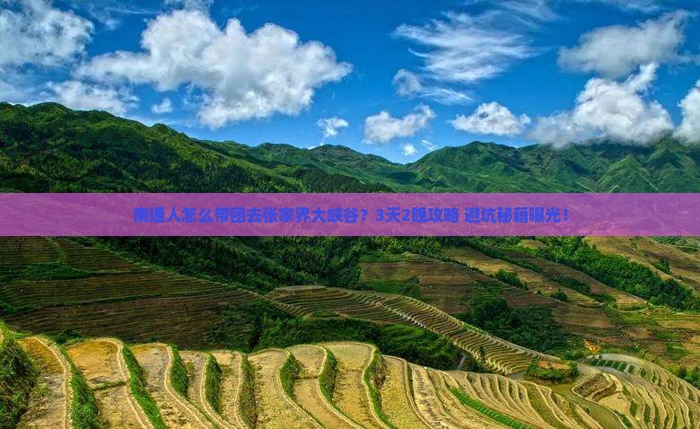 南通到张家界大峡谷大型旅游团