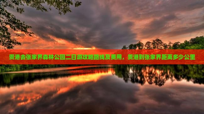 贵港去张家界森林公园二日游