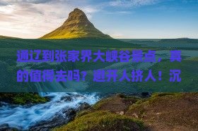 通辽到张家界大峡谷景点