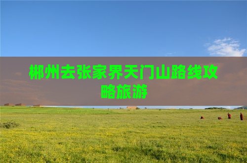 郴州去张家界天门山个人游