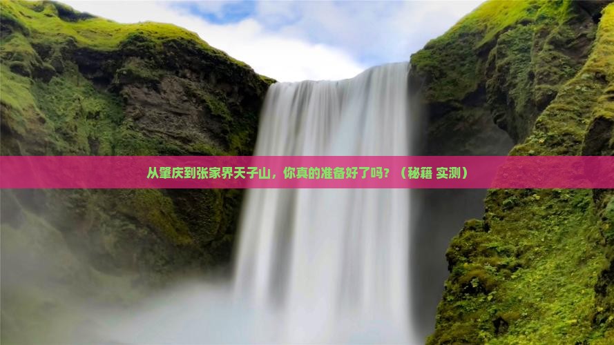 肇庆到张家界天子山旅游