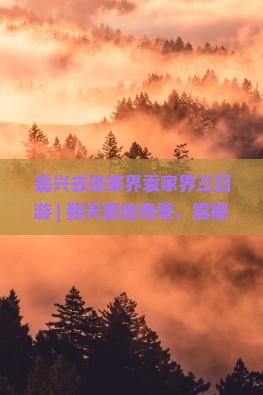 嘉兴去张家界袁家界三日游