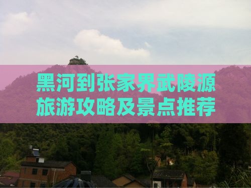 黑河去张家界武陵源哪里玩