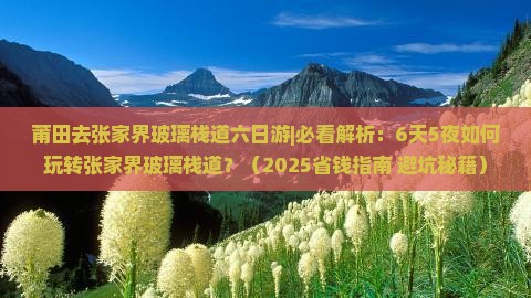莆田去张家界玻璃栈道六日游