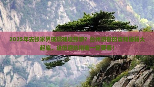 台州去张家界玻璃栈道旅游