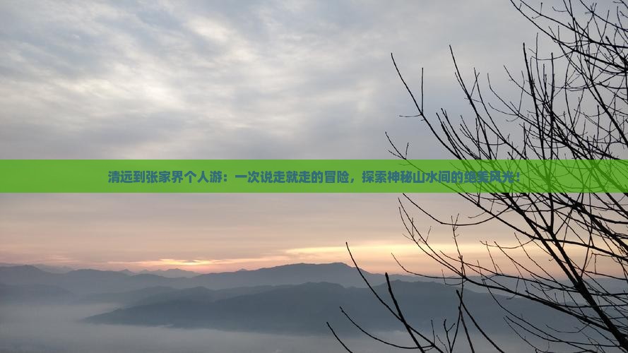 清远到张家界个人游