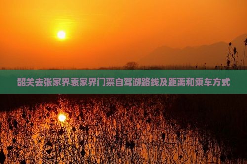 韶关去张家界袁家界门票