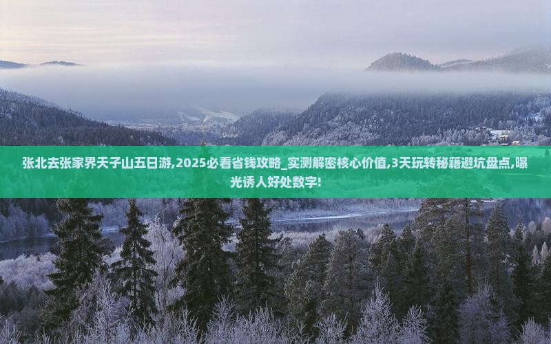 张北去张家界天子山五日游