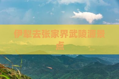 伊犁去张家界武陵源景点