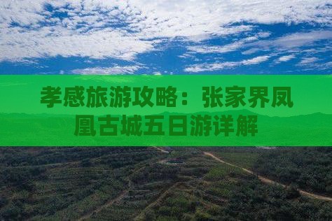 孝感到张家界凤凰古城五日游
