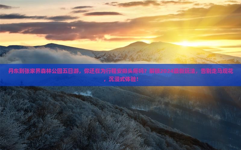 丹东到张家界森林公园五日游