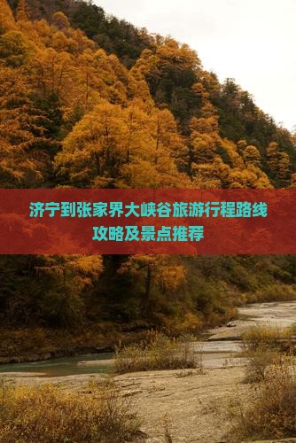 济宁到张家界大峡谷自由行