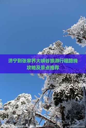 济宁到张家界大峡谷自由行