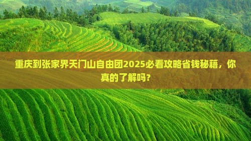 重庆到张家界天门山自由团