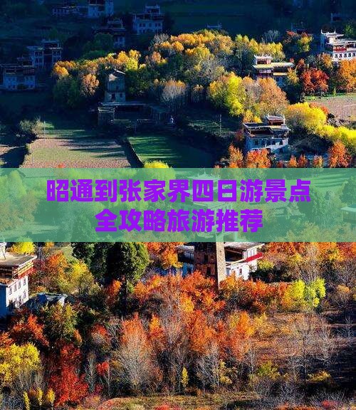 昭通到张家界四日游