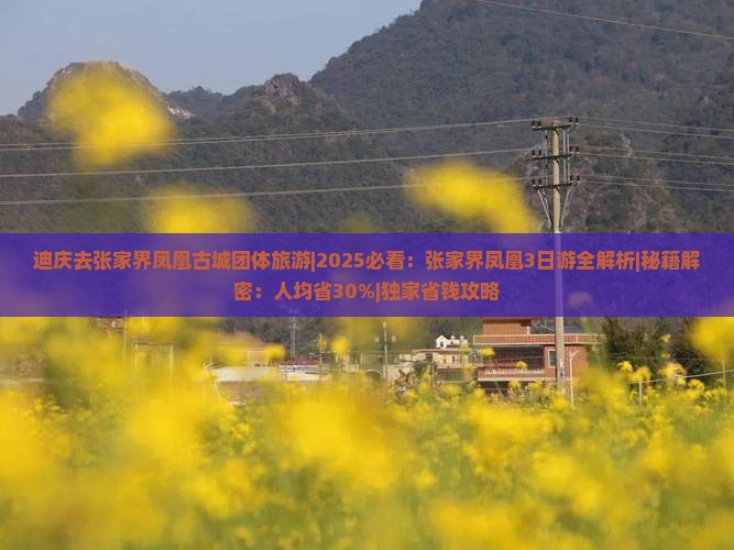 迪庆去张家界凤凰古城团体旅游