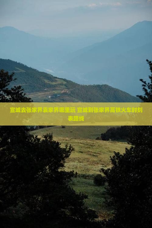 宣城去张家界袁家界哪里玩