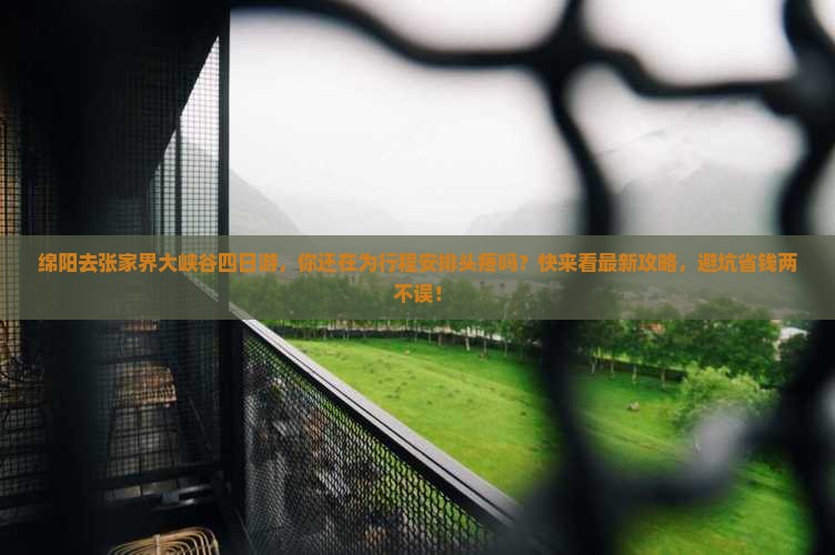 绵阳去张家界大峡谷四日游