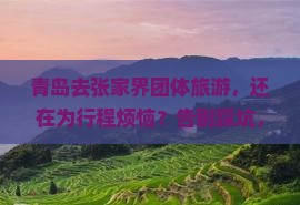 青岛去张家界团体旅游