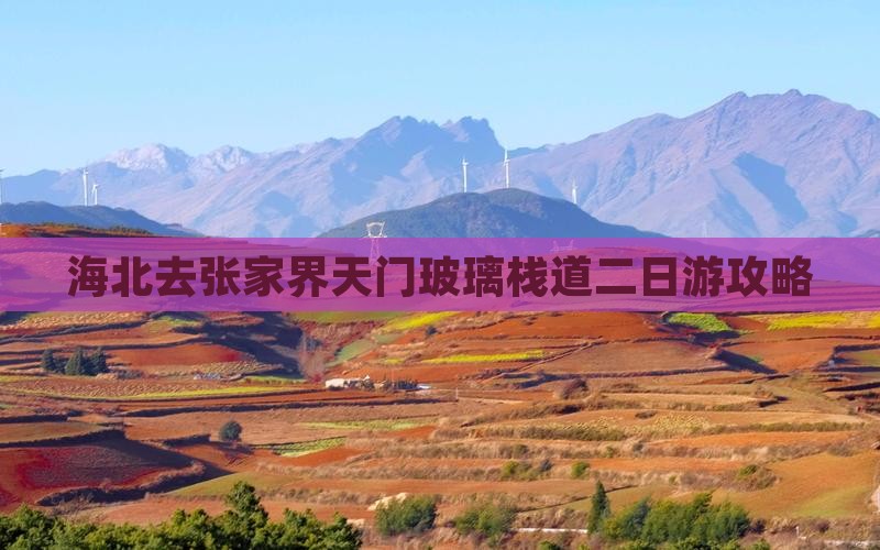 海北去张家界玻璃栈道二日游