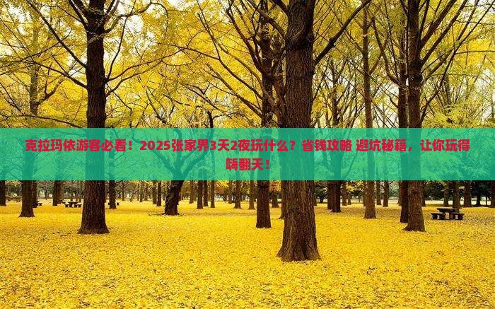 克拉玛依去张家界哪里玩