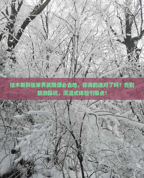 佳木斯到张家界武陵源必去地