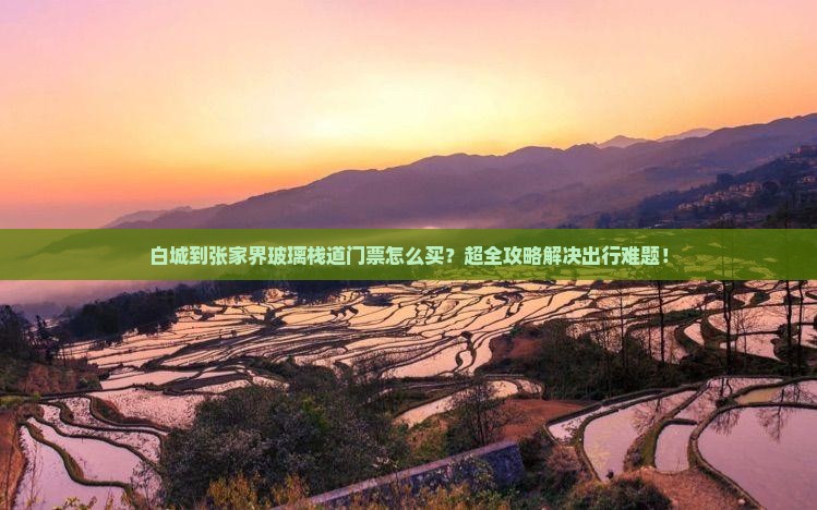 白城到张家界玻璃栈道门票