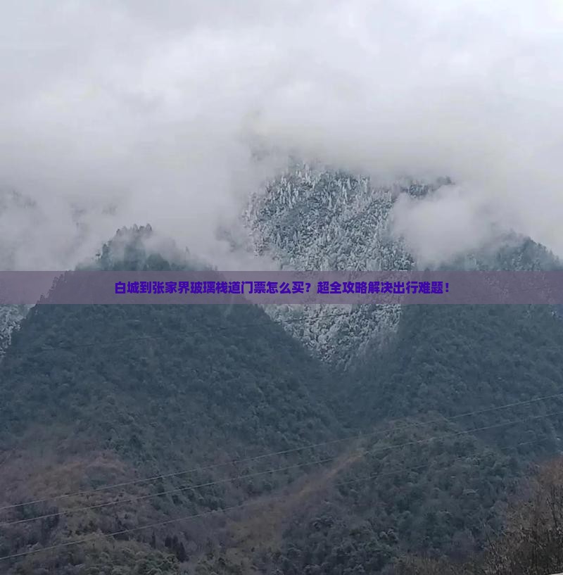 白城到张家界玻璃栈道门票