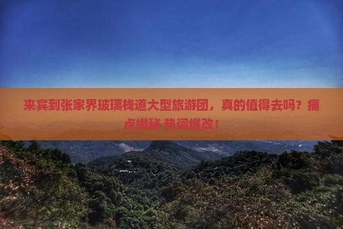 来宾到张家界玻璃栈道大型旅游团