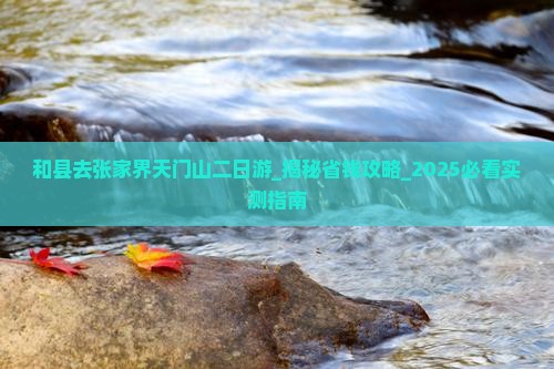 和县去张家界天门山二日游