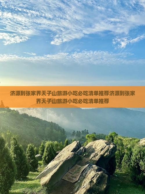 济源到张家界天子山旅游小吃