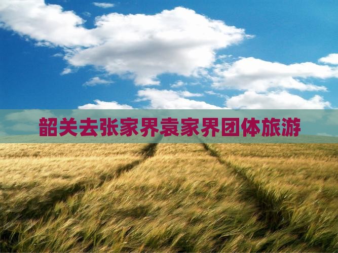 韶关去张家界袁家界团体旅游
