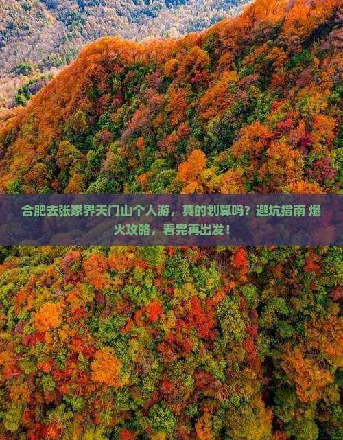 合肥去张家界天门山个人游