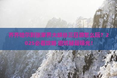 齐齐哈尔到张家界大峡谷三日游