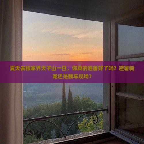 夏天去张家界天子山一日