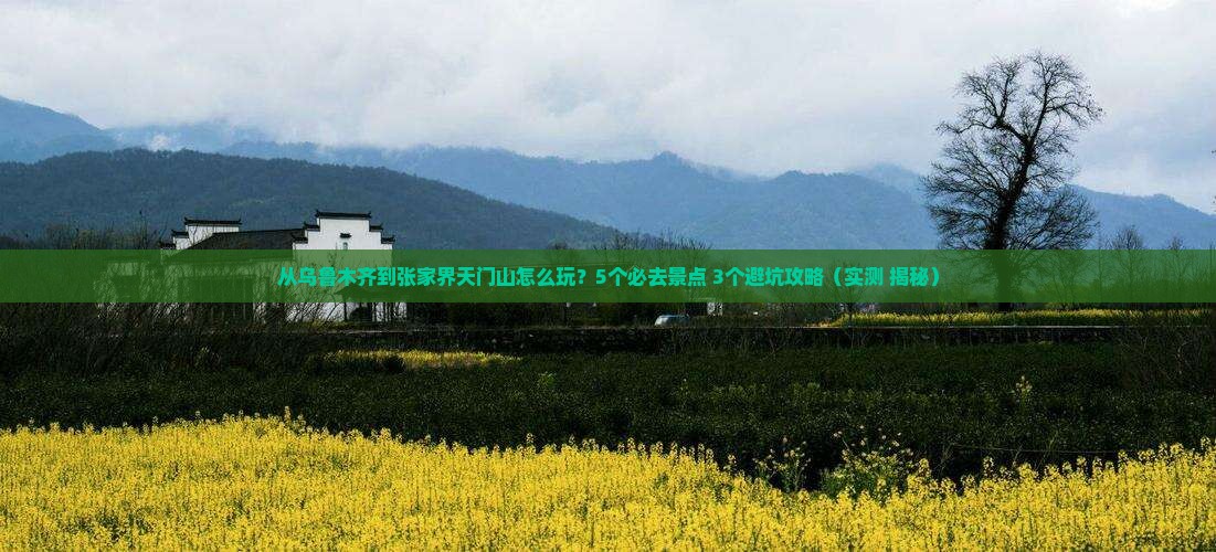 乌鲁木齐到张家界天门山哪里玩