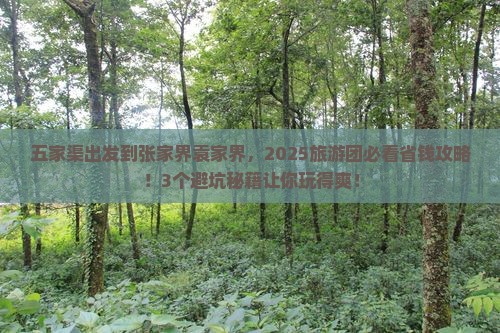 五家渠到张家界袁家界大型旅游团