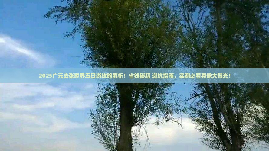广元去张家界五日游