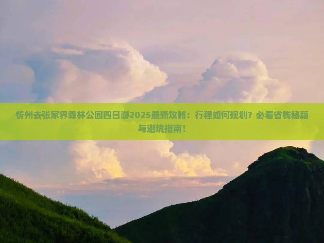 忻州去张家界森林公园四日游